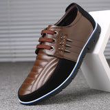 QWEDF Men genuine leather shoes High Quality Elastic band Fashion design Solid Tenacity Comfortable Men's shoes big sizes ZY-251